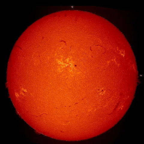 Image of Sun's chromosphere