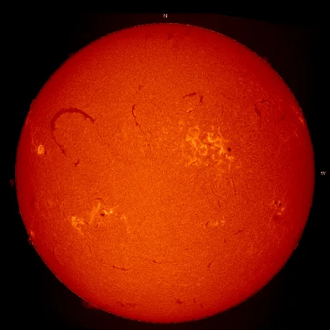 Image of Sun's chromosphere