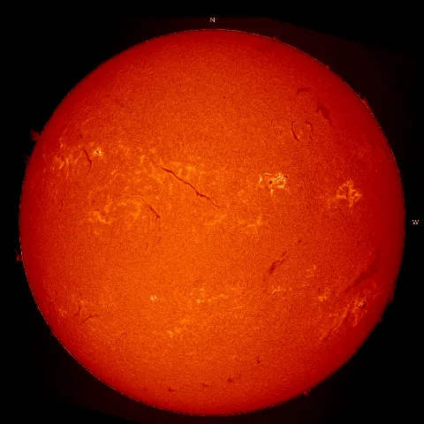 Image of Sun's chromosphere