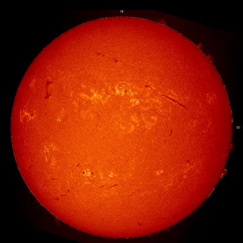 Image of Sun's chromosphere