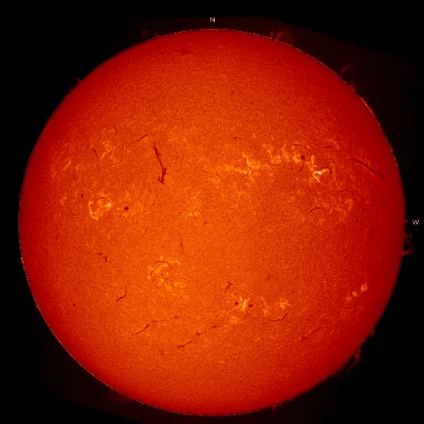 Image of Sun's chromosphere