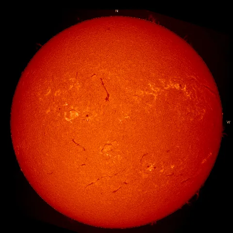 Image of Sun's chromosphere