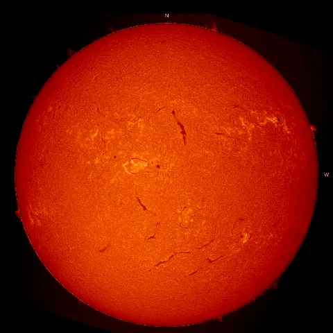 Image of Sun's chromosphere