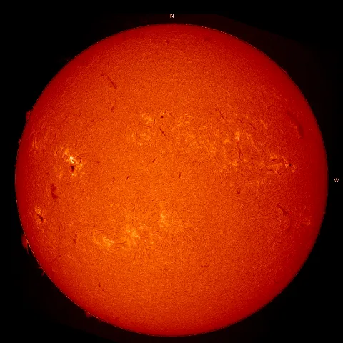 Image of Sun's chromosphere