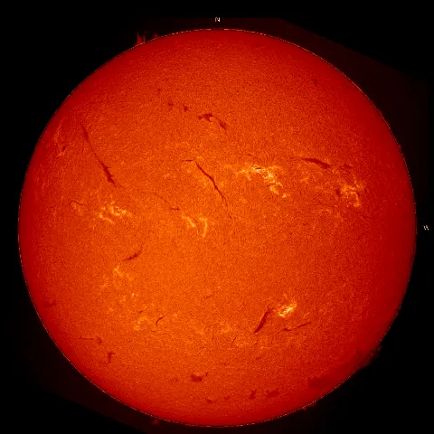 Image of Sun's chromosphere