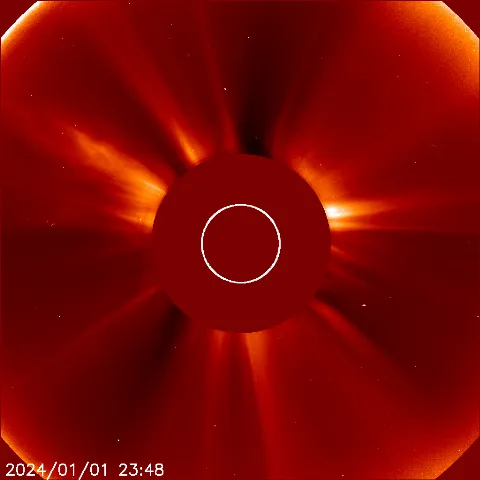 Image of solar wind