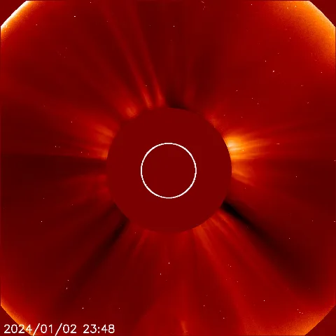 Image of solar wind