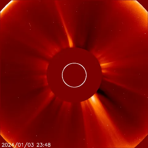 Image of solar wind