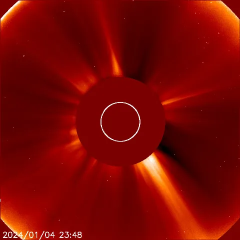 Image of solar wind