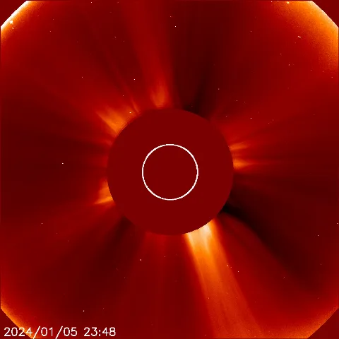 Image of solar wind