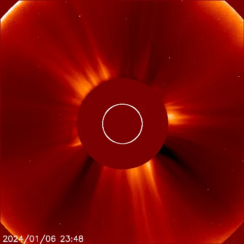 Image of solar wind