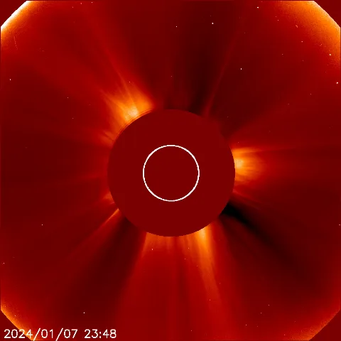 Image of solar wind