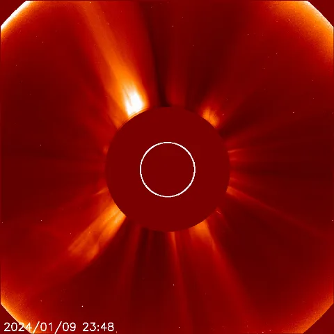 Image of solar wind