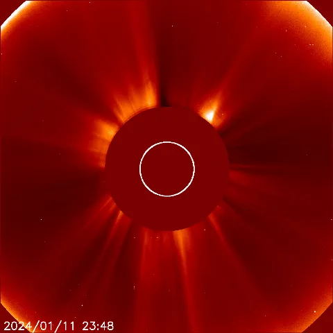 Image of solar wind