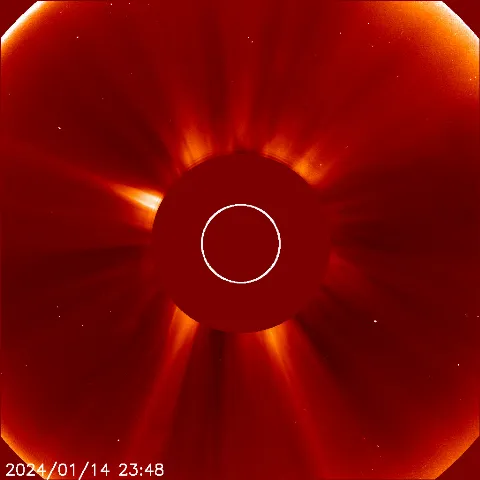 Image of solar wind