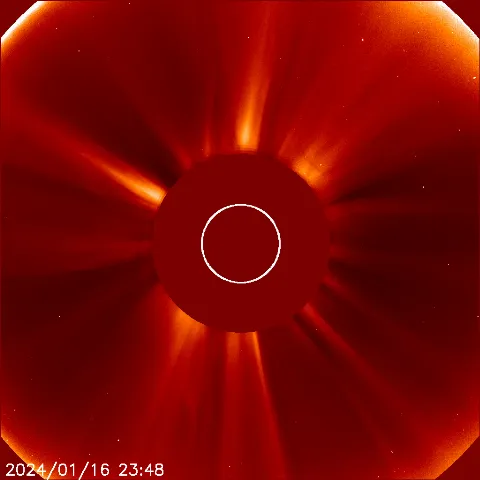 Image of solar wind