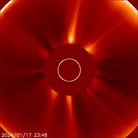 Image of solar wind