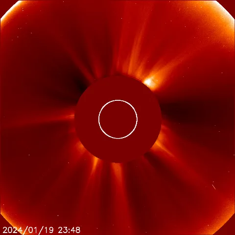 Image of solar wind