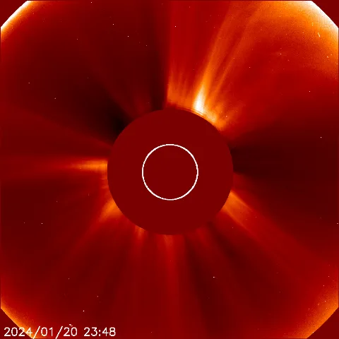 Image of solar wind