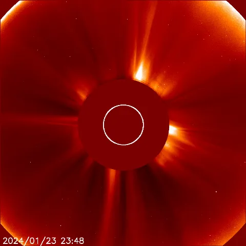 Image of solar wind