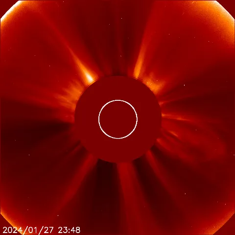 Image of solar wind