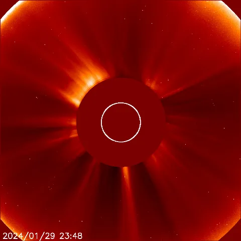 Image of solar wind