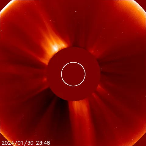 Image of solar wind