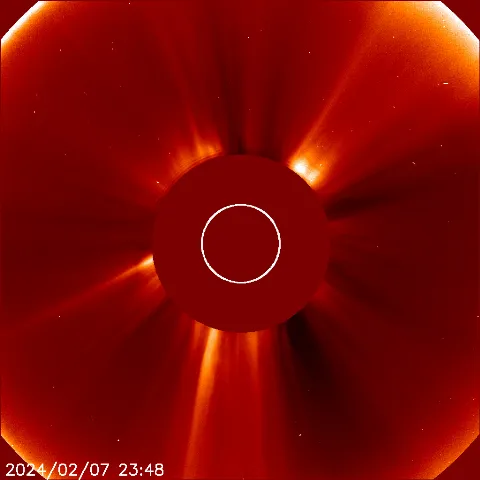 Image of solar wind