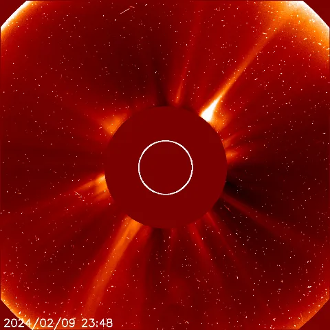 Image of solar wind