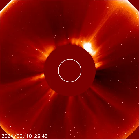 Image of solar wind