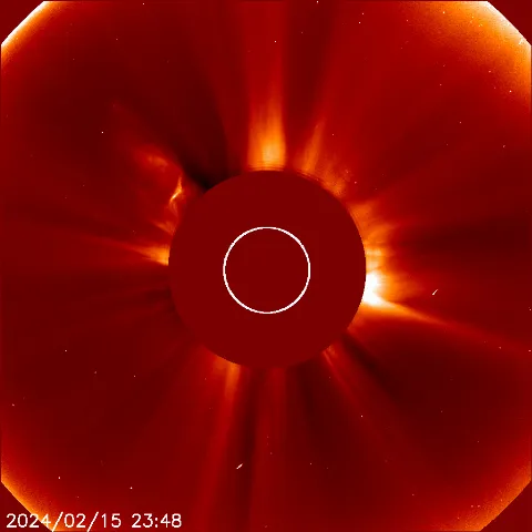 Image of solar wind