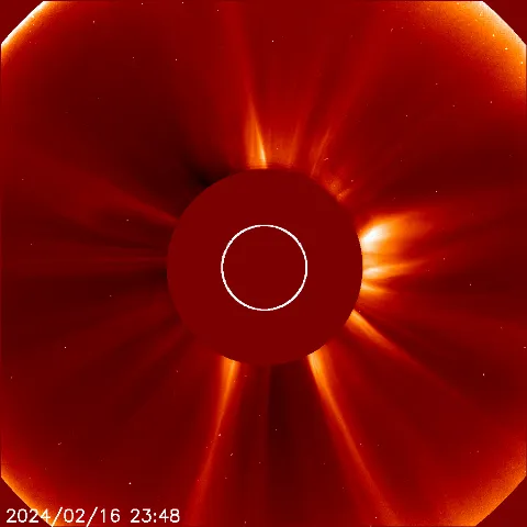 Image of solar wind