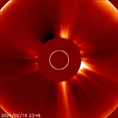 Image of solar wind