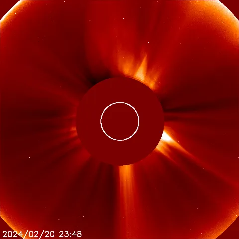 Image of solar wind