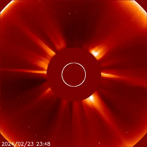 Image of solar wind