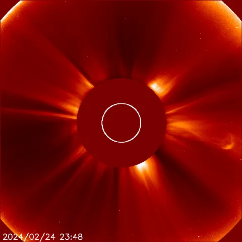 Image of solar wind