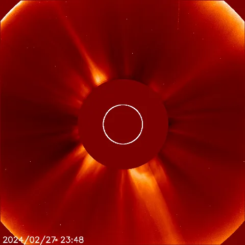 Image of solar wind