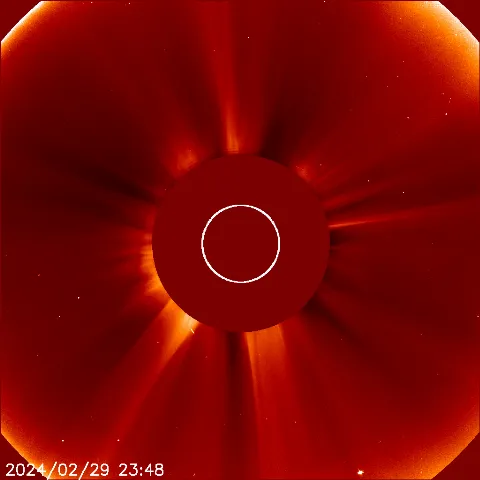 Image of solar wind