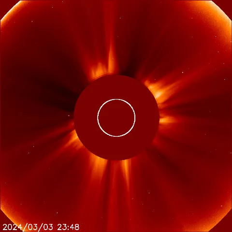 Image of solar wind