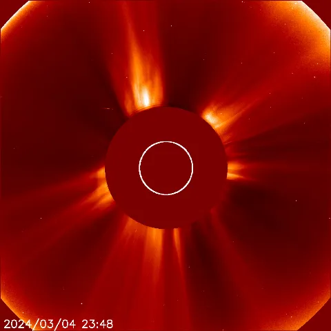 Image of solar wind