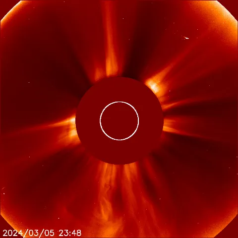 Image of solar wind