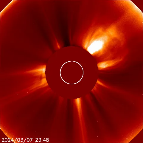 Image of solar wind