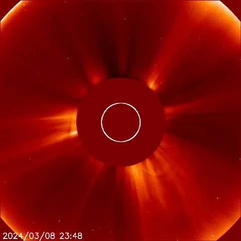 Image of solar wind