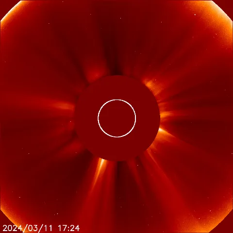 Image of solar wind