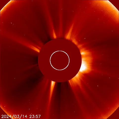 Image of solar wind