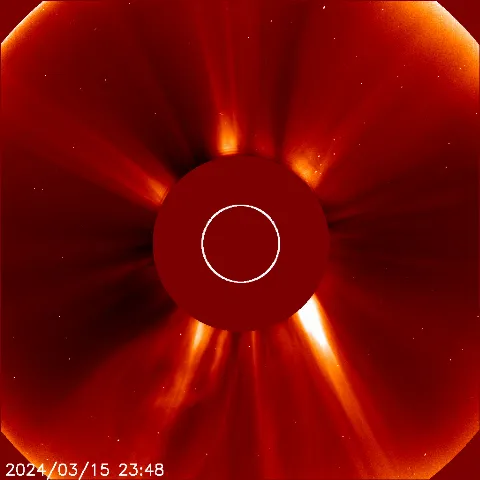 Image of solar wind