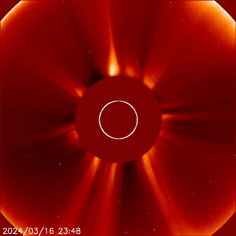 Image of solar wind