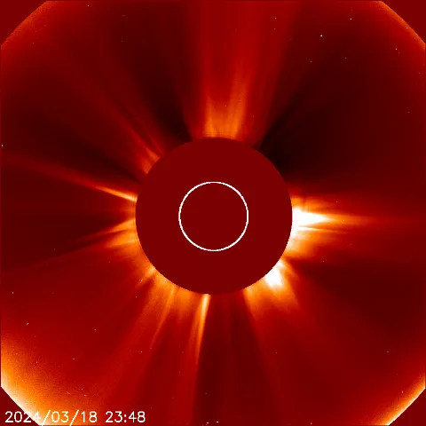 Image of solar wind