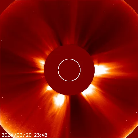 Image of solar wind