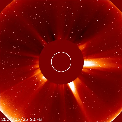 Image of solar wind